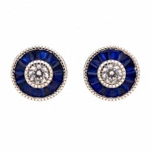 Pendientes ojo de perdiz redondos pequeños