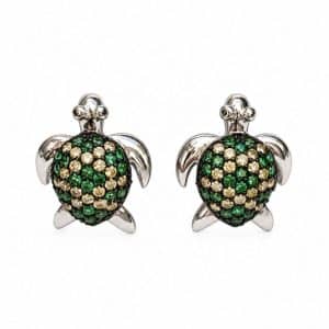 Pendientes de plata diseño tortuga